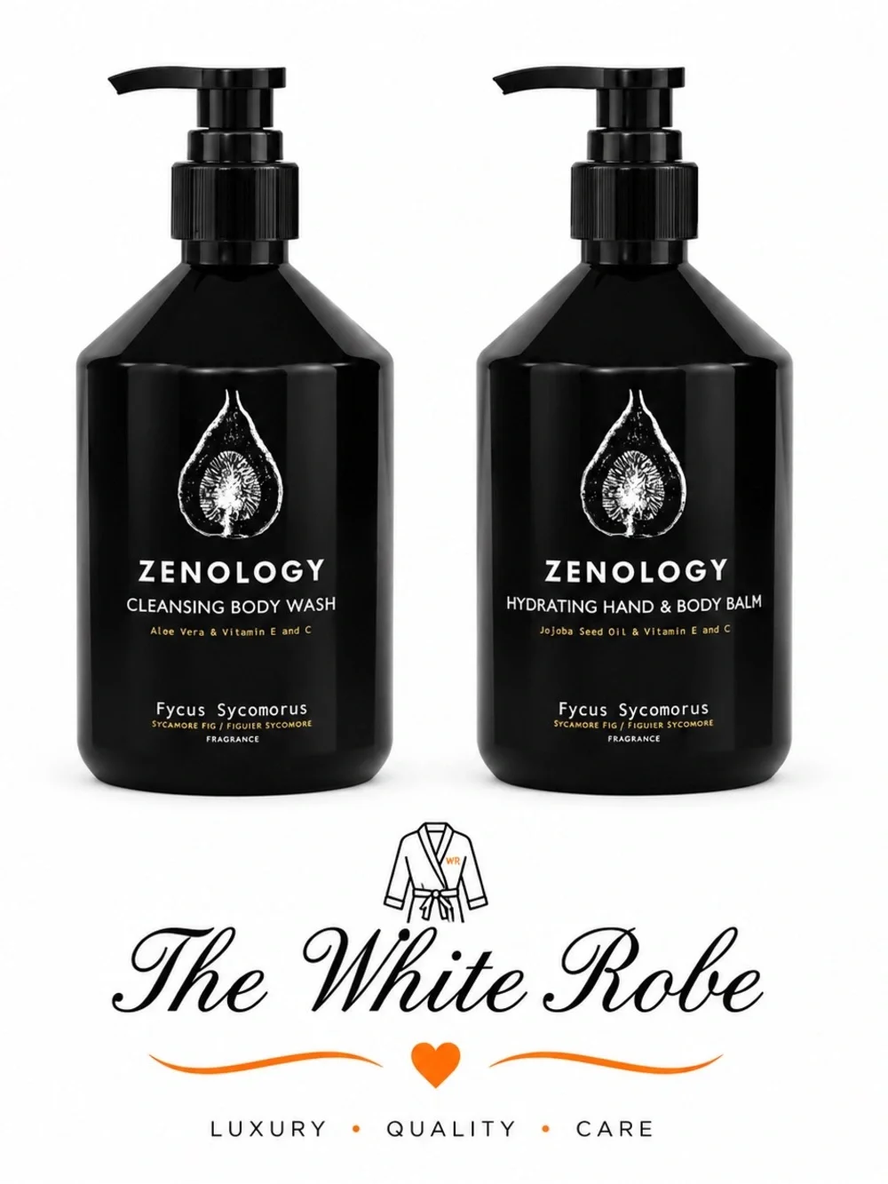 ZENOLOGY LUXURY BODY CARE - CLEANSING BODY WASH & HYDRATING HAND + BODY BALM